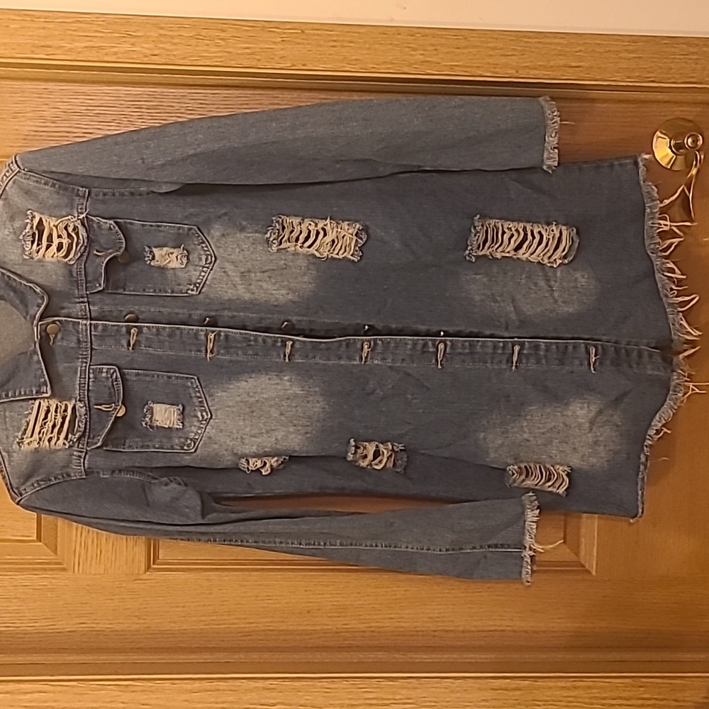 Distressed Jean Jacket